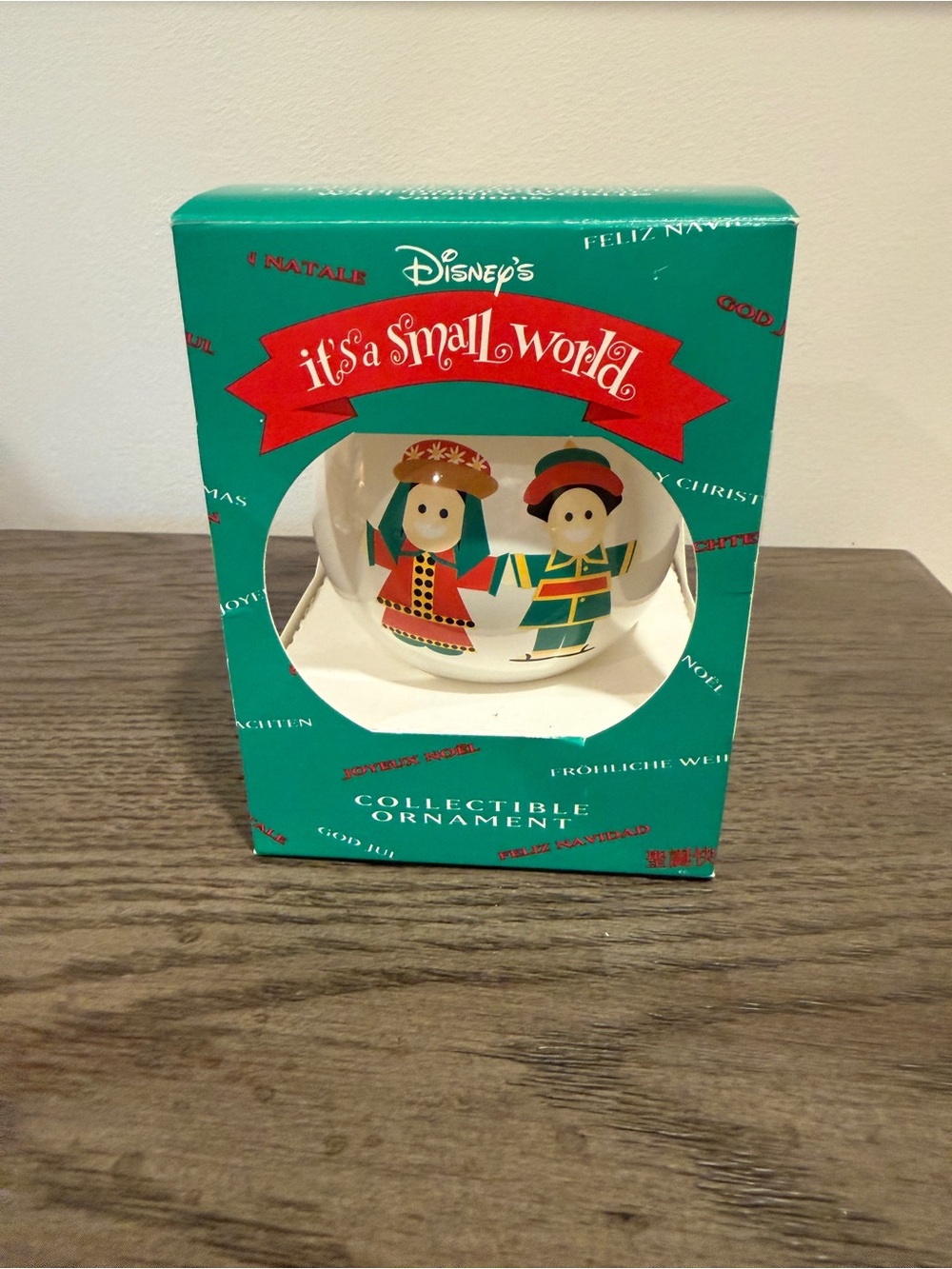 Disney It’s a Small World China Collectible Ornament – 1995 – Original Box